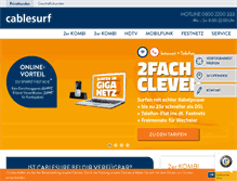 Tablet Screenshot of cablesurf.de